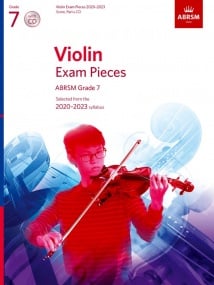 ABRSM Violin Exam Pieces 2020-2023 Grade 7 Score, Part & CD