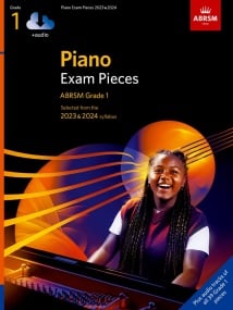 ABRSM Piano Exam Pieces 2023 & 2024 Grade 1 (Book/Online Audio)