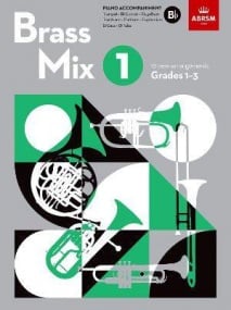 Brass Mix 1 - Bb Piano Accompaniments (Grades 1-3) published by ABRSM