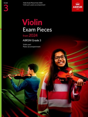 ABRSM Violin Exam Pieces from 2024 Grade 3 Score & Part