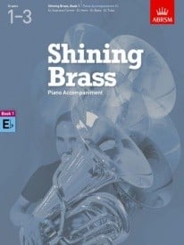 Shining Brass Book 1 - Eb Piano Accompaniments (Grades 1-3) published by ABRSM