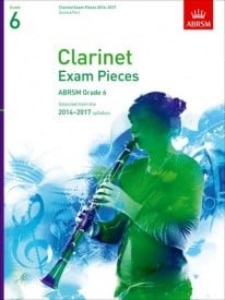 ABRSM Exam Pieces 2014-2017 Grade 6 Clarinet/Piano (Book Only)