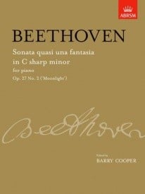 Beethoven: Sonata in C# Minor Opus 27 No 2 (Moonlight) for Piano published by ABRSM