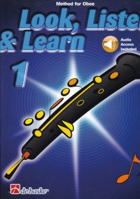 Look Listen and Learn 1 - Oboe published by de Haske (Book/Online Audio)