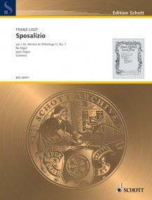 Liszt: Sposalizio for Organ published by Schott