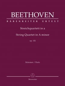 Beethoven: String Quartet in A Minor Opus 132 published by Barenreiter