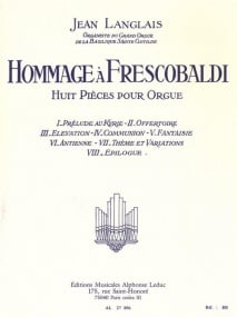 Langlais: Hommage a Frescobaldi for Organ published by Leduc