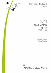 Mulsant: Suite for Violin Opus 50 published by Furore