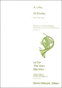Pre: 20 Etudes for Low Horn published by Billaudot