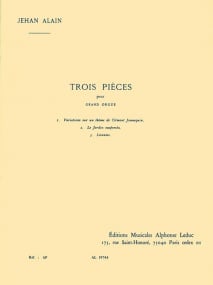 Alain: 3 Pieces for Organ published by Leduc