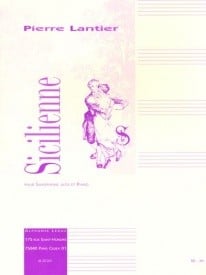 Lantier: Sicilienne for Alto Saxophone published by Leduc