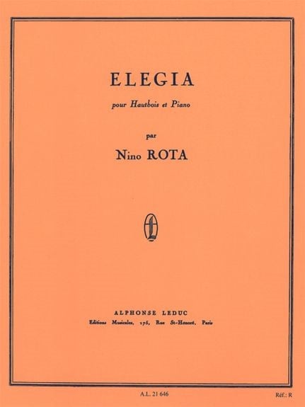 Rota: Elegia for Oboe published by Leduc