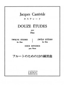 Castrde: 12 Etudes for Flute published by Leduc
