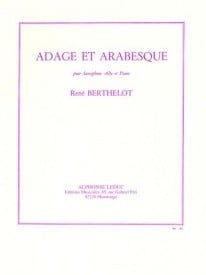 Berthelot: Adage et Arabesque for Alto Saxophone published by Leduc