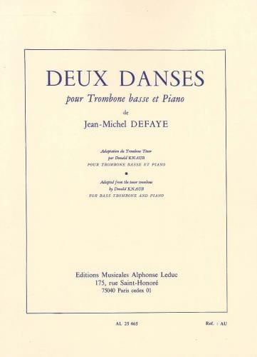 Defaye: Deux Danses (2 Dances) for Bass Trombone published by Leduc