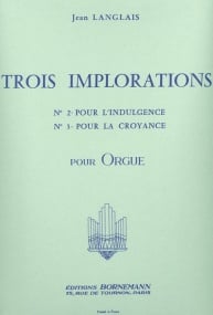 Langlais: Trois Implorations No. 2 & 3 for Organ published