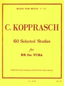 Kopprasch: 60 Selected Studies for Bb Tuba published by Leduc