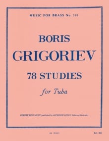 Grigoriev: 78 Studies for Tuba published by Leduc
