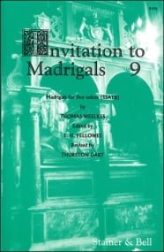 Invitation to Madrigals Book 9 (SSATB) published by Stainer & Bell