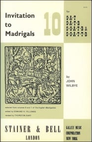 Invitation to Madrigals Book 10 (SAT/SATB/SSATB/SSTTB) published by Stainer & Bell