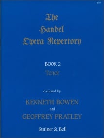 Handel: The Handel Opera Repertory Book 2 for Tenor published by Stainer & Bell