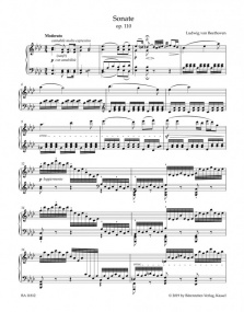 Beethoven: Sonata in Ab Major Opus 110 for Piano published by Barenreiter