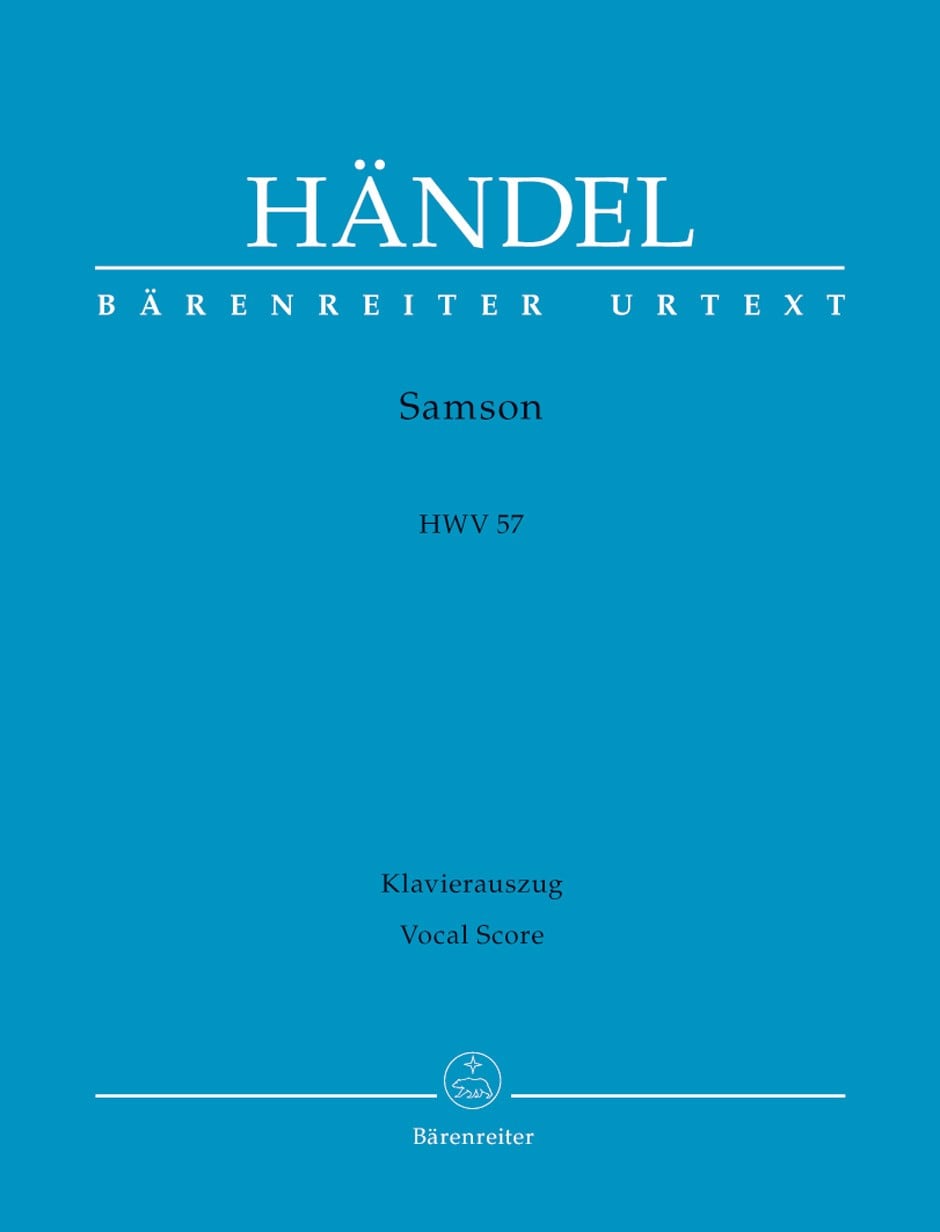 Handel: Samson (HWV 57) published by Barenreiter Urtext - Vocal Score