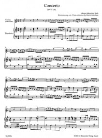 Bach: Concerto in A Minor BWV1041 for Violin published by Barenreiter