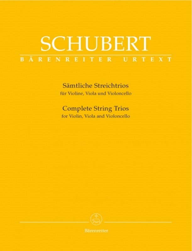 Schubert: Complete String Trios published by Barenreiter