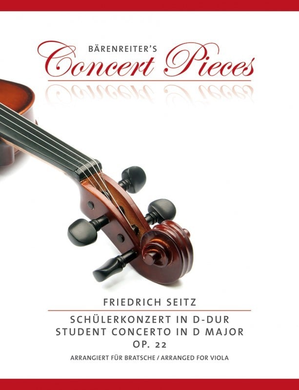Seitz: Concerto in D Major Opus 22 for Viola published by Barenreiter