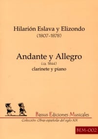 Elizondo: Andante y allegro for Clarinet published by Bassus