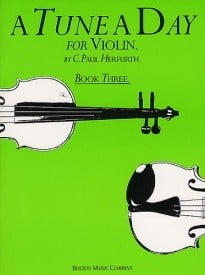 A Tune a Day Book 3 for Violin published by Boston