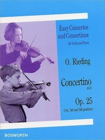 Rieding: Concertino in D Opus 25 for Violin published by Bosworth