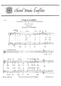 Shephard: I Sing Of A Maiden SATB published by Basil Ramsey