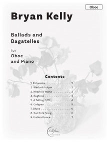Kelly: Ballads and Bagatelles for Oboe published by Clifton