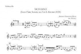 Bach: Siciliano from Flute Sonata No. 2 for Cello published by Clifton