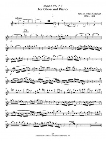 Kozeluch: Concerto in F for Oboe published by Clifton