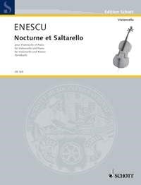 Enescu: Nocturne et Saltarello for Cello published by Schott