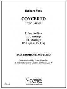 York: Concerto 'War Games' for Bass Trombone published by Cimarron