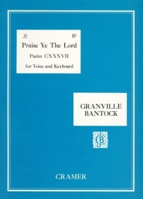 Bantock: Praise Ye The Lord in Ab published by Cramer