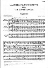 Weelkes: Magnificat & Nunc Dimittis (The Short Service) SATB published by Stainer and Bell