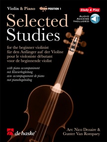 Selected Studies 1 for Violin published by De Haske (Book/Online Audio)