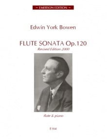 Bowen: Sonata Opus 120 for Flute published by Emerson