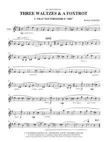 Josephs: Three Waltzes and a Foxtrot for Oboe Solo published by Emerson