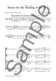 Tavener: Prayer For The Healing Of The Sick SATB published by Chester