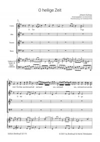 Kuhnau: O Holy Time (Cantata for Christmas) published by Breitkopf - Vocal Score