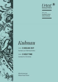 Kuhnau: O Holy Time (Cantata for Christmas) published by Breitkopf - Vocal Score