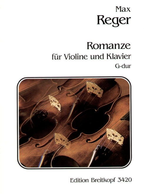 Reger: Romanze in G for Violin published by Breitkopf
