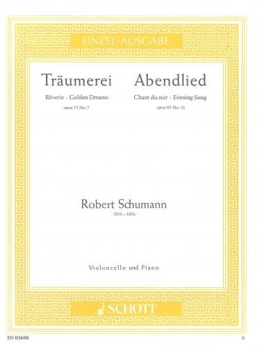 Schumann: Trumerei & Abendlied for Cello published by Schott