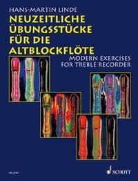Linde: Modern Exercises for Treble Recorder published by Schott